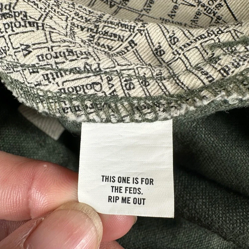 Taylor Stitch The Camp Pants Boss Duck Mens 38 Green Workwear Hemp Blend